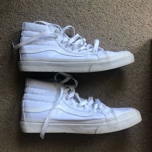 White Sk8 vans sneakers